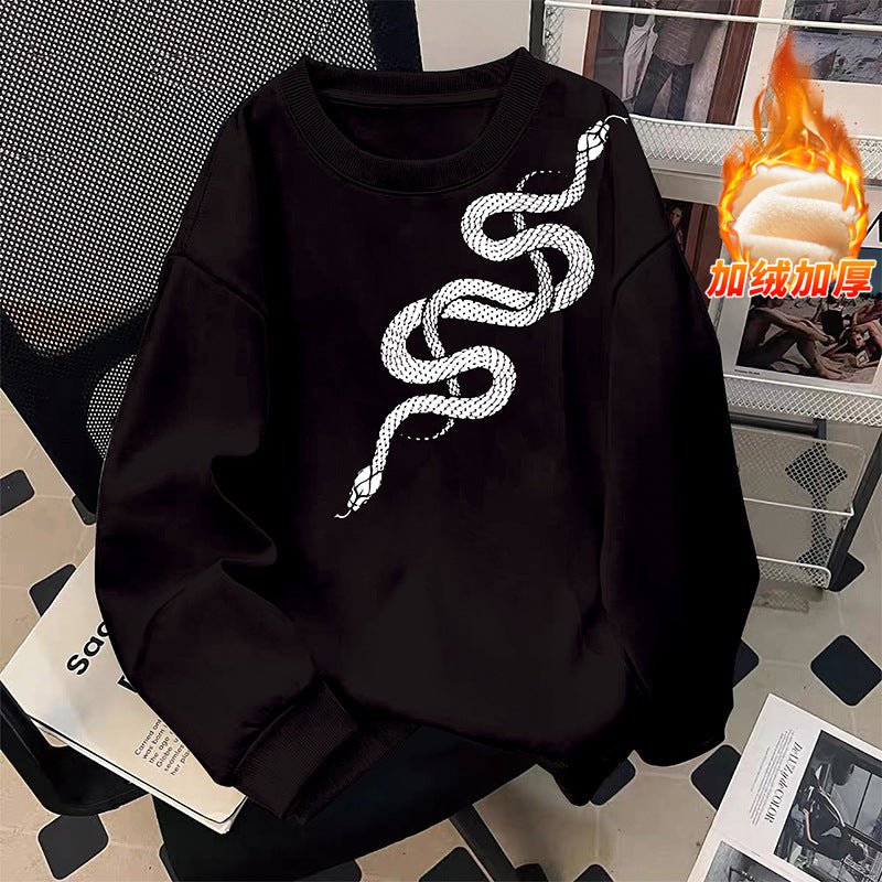 Round neck pullover long sleeved sweatshirt - 𝐝𝐮𝐯𝐥𝐚𝐬𝐡𝐨𝐩.𝐜𝐨𝐦