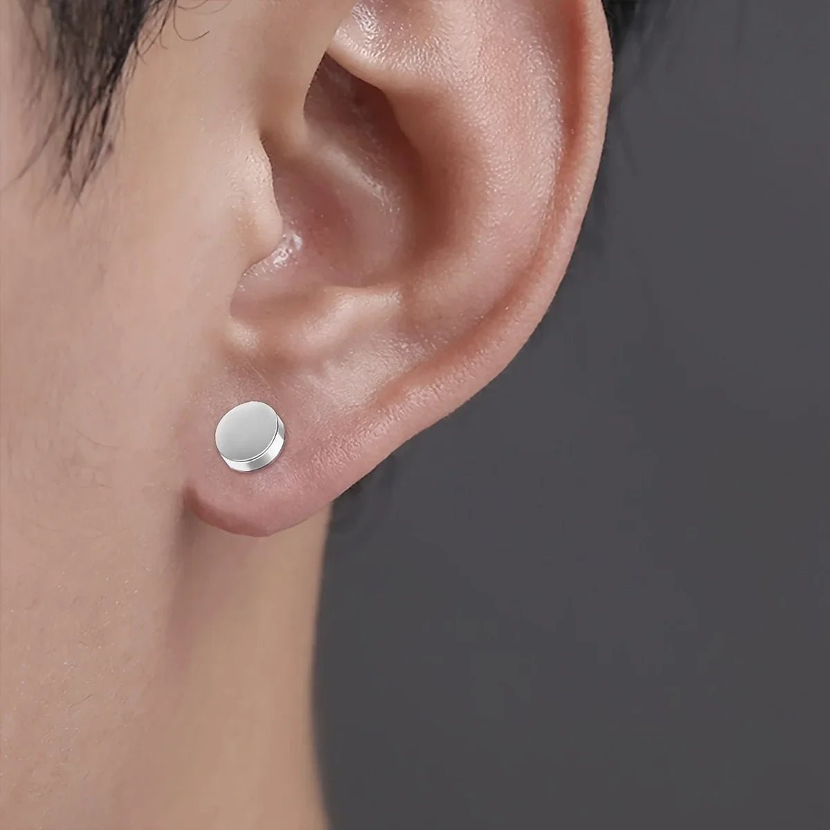 1 Pairs Crystal Strong Magnetic Ear Stud Clip Earrings for Men Women Punk Round Zircon Magnet Earrings Non Piercing Jewelry - 𝐃𝐔𝐕𝐋𝐀𝐒𝐇𝐎𝐏