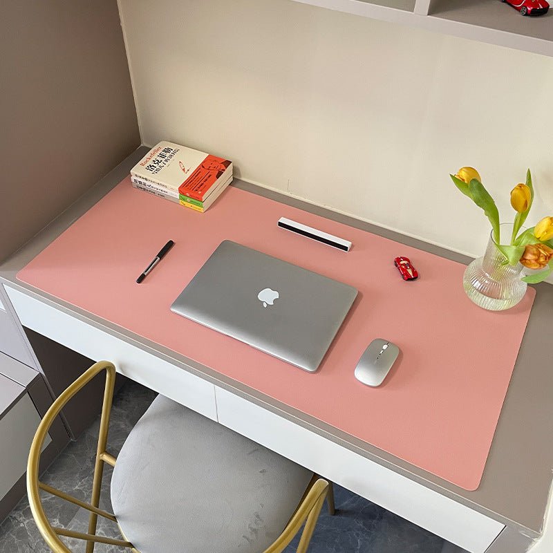 1 Pcs Large Size 60*30mm Office Desk Protector Mat PU Leather Waterproof Mouse Pad Desktop Keyboard Desk Pad Gaming Mousepad - 𝐃𝐔𝐕𝐋𝐀𝐒𝐇𝐎𝐏