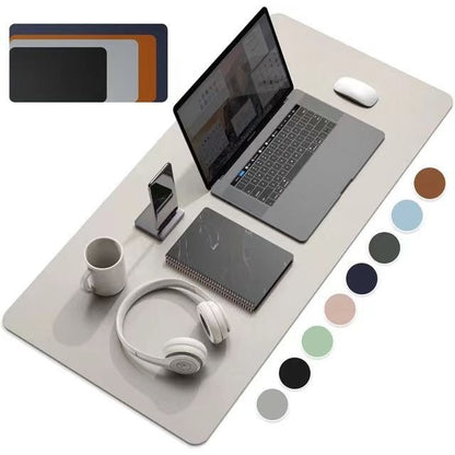 1 Pcs Large Size 60*30mm Office Desk Protector Mat PU Leather Waterproof Mouse Pad Desktop Keyboard Desk Pad Gaming Mousepad - 𝐃𝐔𝐕𝐋𝐀𝐒𝐇𝐎𝐏
