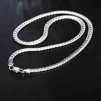 20 - 60cm 925 Sterling Silver Luxury Brand Design 6mm Fine Necklace Chain for Woman Men Fashion Wedding Engagement Jewelry - 𝐃𝐔𝐕𝐋𝐀𝐒𝐇𝐎𝐏