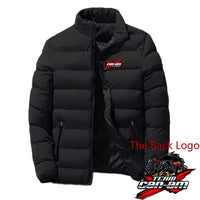 2022 Can Am Motorcycles Men's New Winter Jacket Fashion Hight Quality Coat Solid Color Stand Collar Zipper Cotton Clothes - 𝐃𝐔𝐕𝐋𝐀𝐒𝐇𝐎𝐏