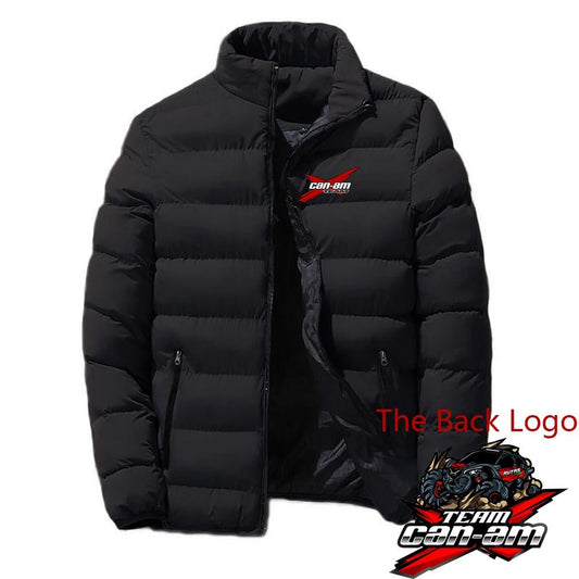 2022 Can Am Motorcycles Men's New Winter Jacket Fashion Hight Quality Coat Solid Color Stand Collar Zipper Cotton Clothes - 𝐃𝐔𝐕𝐋𝐀𝐒𝐇𝐎𝐏