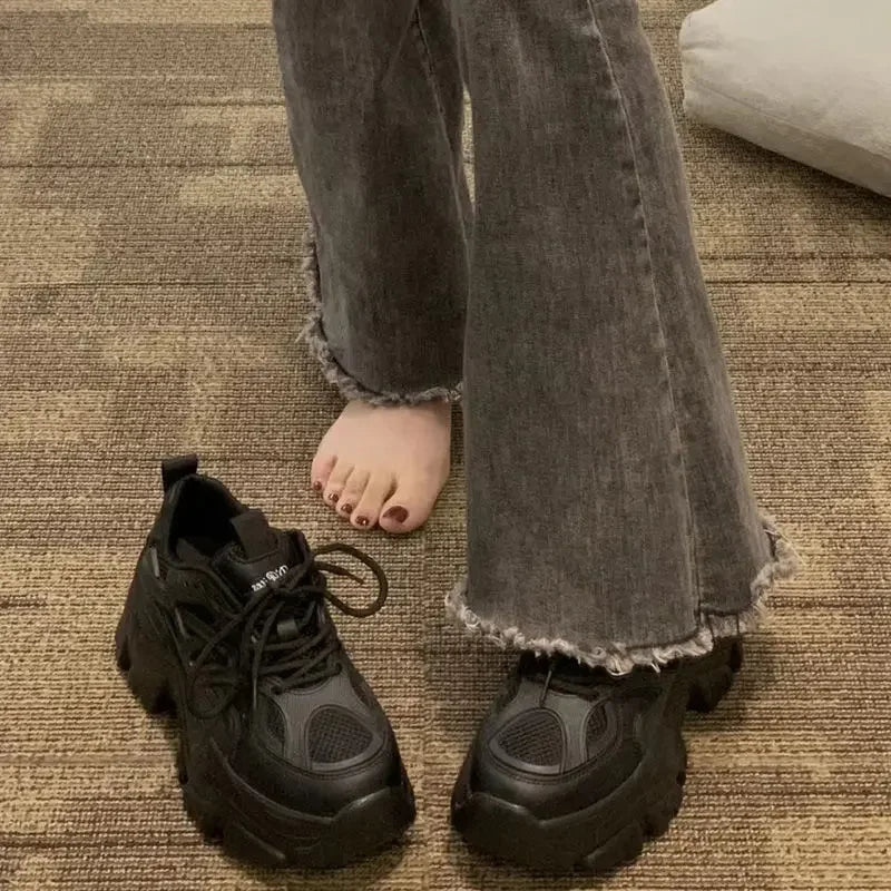 2024 Spring New Height Increasing Versatile Short Height Showing Thick Bottom Versatile Sports Shoes for Women - 𝐝𝐮𝐯𝐥𝐚𝐬𝐡𝐨𝐩.𝐜𝐨𝐦