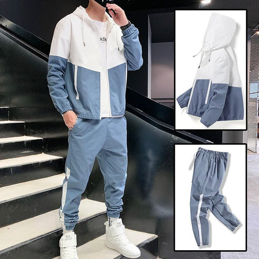 2025 Men Tracksuit Casual Joggers Hooded Sportswear Jackets And Pants 2 Piece Sets Hip Hop Running Sports Suit - 𝐝𝐮𝐯𝐥𝐚𝐬𝐡𝐨𝐩.𝐜𝐨𝐦