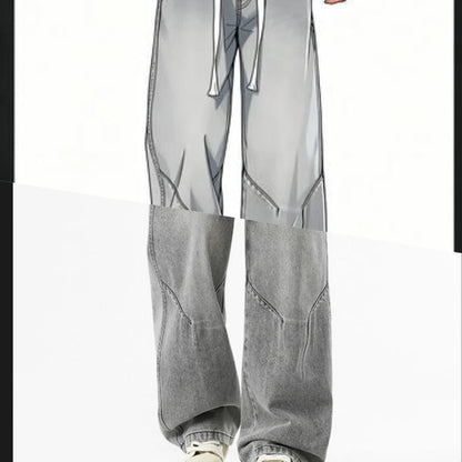 2025 New Streetwear Baggy Jeans for Men Korean Fashion Wide Leg Straight Denim Pants Male Elastic Waist Classic Y2K Blue Jean - 𝐝𝐮𝐯𝐥𝐚𝐬𝐡𝐨𝐩.𝐜𝐨𝐦