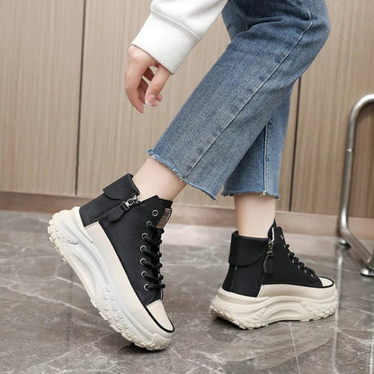 2025 New Women Sneakers Luxury Fashion High Top Women Boots Platform Casual Shoes Outdoor Running Shoes for Women Tenis De Mujer - 𝐃𝐔𝐕𝐋𝐀𝐒𝐇𝐎𝐏