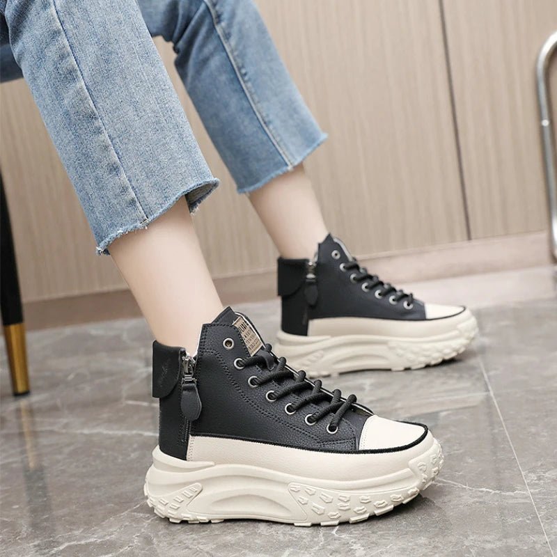 2025 New Women Sneakers Luxury Fashion High Top Women Boots Platform Casual Shoes Outdoor Running Shoes for Women Tenis De Mujer - 𝐃𝐔𝐕𝐋𝐀𝐒𝐇𝐎𝐏