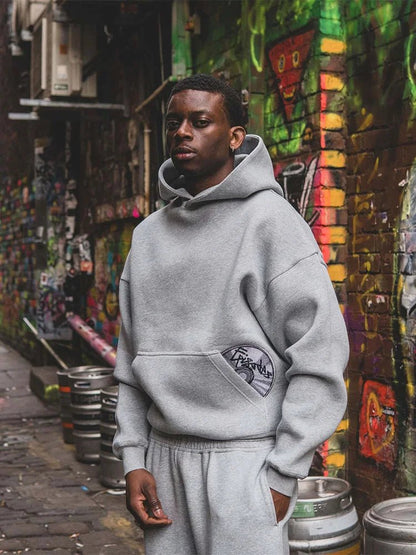 2025 Trendy High Street Retro Casual Streetwear Men's Sports Suit Y2K Harajuku Embroidered Hoodie men Hip - hop Loose Sweatpants - 𝐃𝐔𝐕𝐋𝐀𝐒𝐇𝐎𝐏