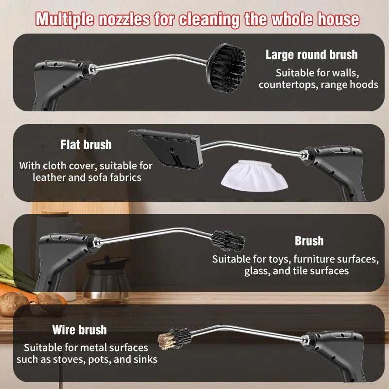 2500W Steam Cleaner High Pressure Temperature Steam Mop Sterilization Handhled Household Air Conditioner Kitchen Hood Car Washer - 𝐝𝐮𝐯𝐥𝐚𝐬𝐡𝐨𝐩.𝐜𝐨𝐦