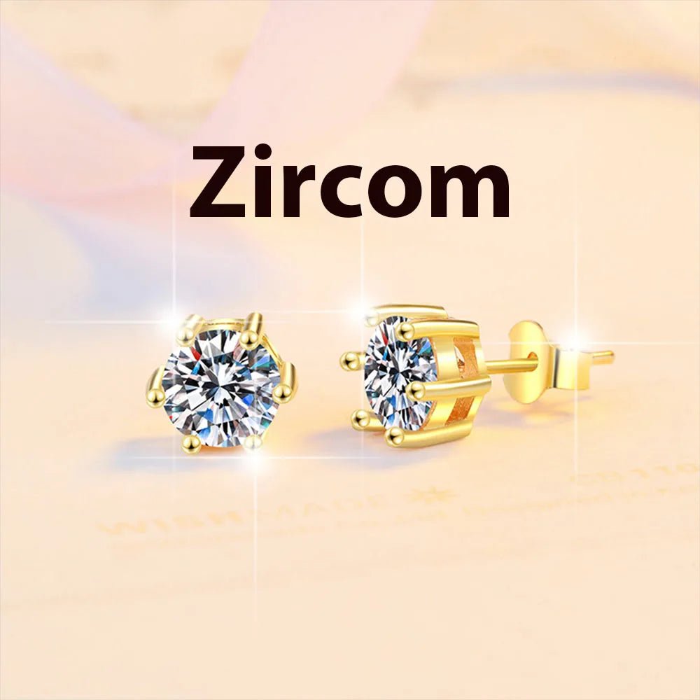 2ct 8mm Moissanite Earrings for Women Lab Grown Diamond Ear Studs 925 Sterling Silver Fine Jewelry Gift - 𝐃𝐔𝐕𝐋𝐀𝐒𝐇𝐎𝐏