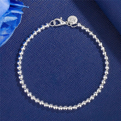 925 Sterling Silver Exquisite Solid Chain Bracelet Fashion Charm Women Men Solid Wedding Cute Simple Models Jewelry - 𝐃𝐔𝐕𝐋𝐀𝐒𝐇𝐎𝐏