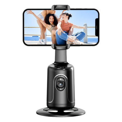 Auto Face Tracking Tripod, No App Required, 360° Rotation Face Body Phone Mount Smart Shooting Phone Tracking Holder for Vlog Live Streaming Video, Rechargeable Battery, Black - 𝐝𝐮𝐯𝐥𝐚𝐬𝐡𝐨𝐩.𝐜𝐨𝐦