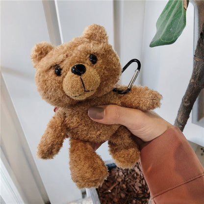 Cartoon Plush Teddy Bear Protector For Airpods 1/2 3 Pro Plush Bear Protector Wireless Bluetooth Headset Storage Box - 𝐃𝐔𝐕𝐋𝐀𝐒𝐇𝐎𝐏