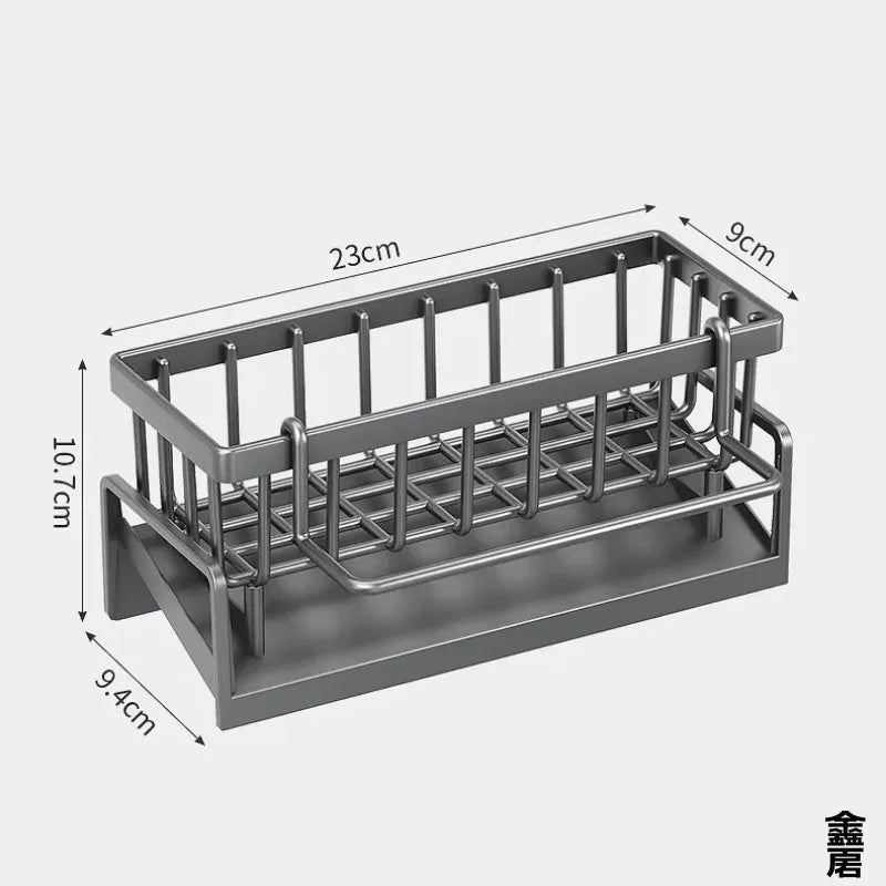 Compact Tap - Mounted Spice Shelf – Sink Organizer with Drainage Rack – Space - Saving Kitchen Storage for Utensils/Accessories - 𝐝𝐮𝐯𝐥𝐚𝐬𝐡𝐨𝐩.𝐜𝐨𝐦