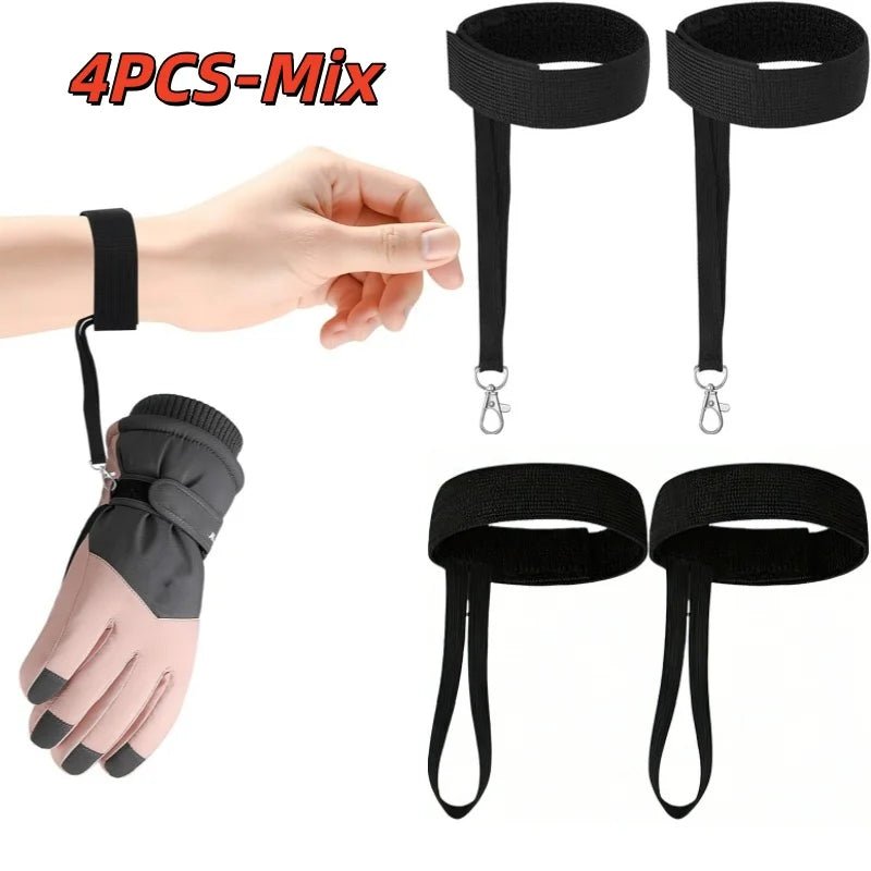 Elastic Wrist Straps for Ski and Snowboard Gloves Adjustable Ski Glove Lead for Men and Women Sport Skiing Glove Safet - y Strap - 𝐃𝐔𝐕𝐋𝐀𝐒𝐇𝐎𝐏