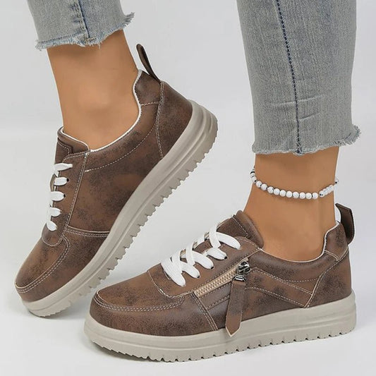 Fashion Mix Color Sports Shoes Women Thick Bottom Lace Up Sneakers for Woman Comfort Plus Size Non Slip Casual Shoes Female - 𝐃𝐔𝐕𝐋𝐀𝐒𝐇𝐎𝐏