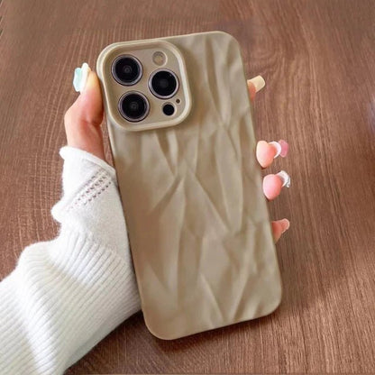 Fashion Silicone Fold Wrinkle Phone Case For iPhone 14 13 12 11 15 Pro Max SE X XS XR 8 7 Plus Soft Candy Color Full Cover - 𝐃𝐔𝐕𝐋𝐀𝐒𝐇𝐎𝐏