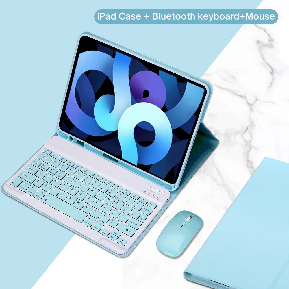 For iPad Air 4th 10.9" 2020 A2072 A2316 A2324 A2325 Keyboard Case for iPad Air 5th 10.9" 2022 A2588 A2589 A2591 Case - 𝐃𝐔𝐕𝐋𝐀𝐒𝐇𝐎𝐏
