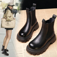 Height increasing short boots with plush chimney single boots - 𝐝𝐮𝐯𝐥𝐚𝐬𝐡𝐨𝐩.𝐜𝐨𝐦