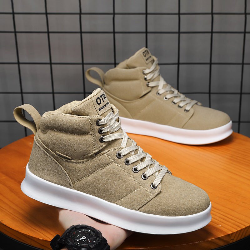 High top suede board shoes Air Force thick sole breathable sports student casual workwear shoes men - 𝐝𝐮𝐯𝐥𝐚𝐬𝐡𝐨𝐩.𝐜𝐨𝐦