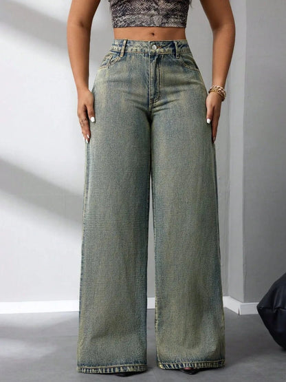 High Waist Wide Leg Jeans - 𝐝𝐮𝐯𝐥𝐚𝐬𝐡𝐨𝐩.𝐜𝐨𝐦