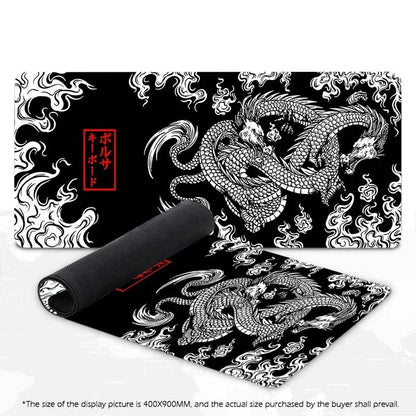 Japanese Dragon Large XXL Gaming Mousepad 900x400 700x300 Speed Desk Mat Anime Theme Keyboard Gamer Mouse Pad for Esports - 𝐃𝐔𝐕𝐋𝐀𝐒𝐇𝐎𝐏