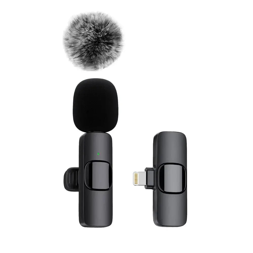 K60 NEW Wireless Lavalier Microphone Audio Video Recording Mini Mic For iPhone Android Laptop Gaming Mobile Phone Microphone - 𝐃𝐔𝐕𝐋𝐀𝐒𝐇𝐎𝐏