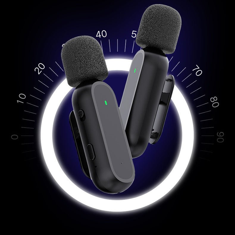 K61 wireless microphone lavalier with charging chamber video capture Tiktok live broadcast noise reduction mini microphone - 𝐃𝐔𝐕𝐋𝐀𝐒𝐇𝐎𝐏