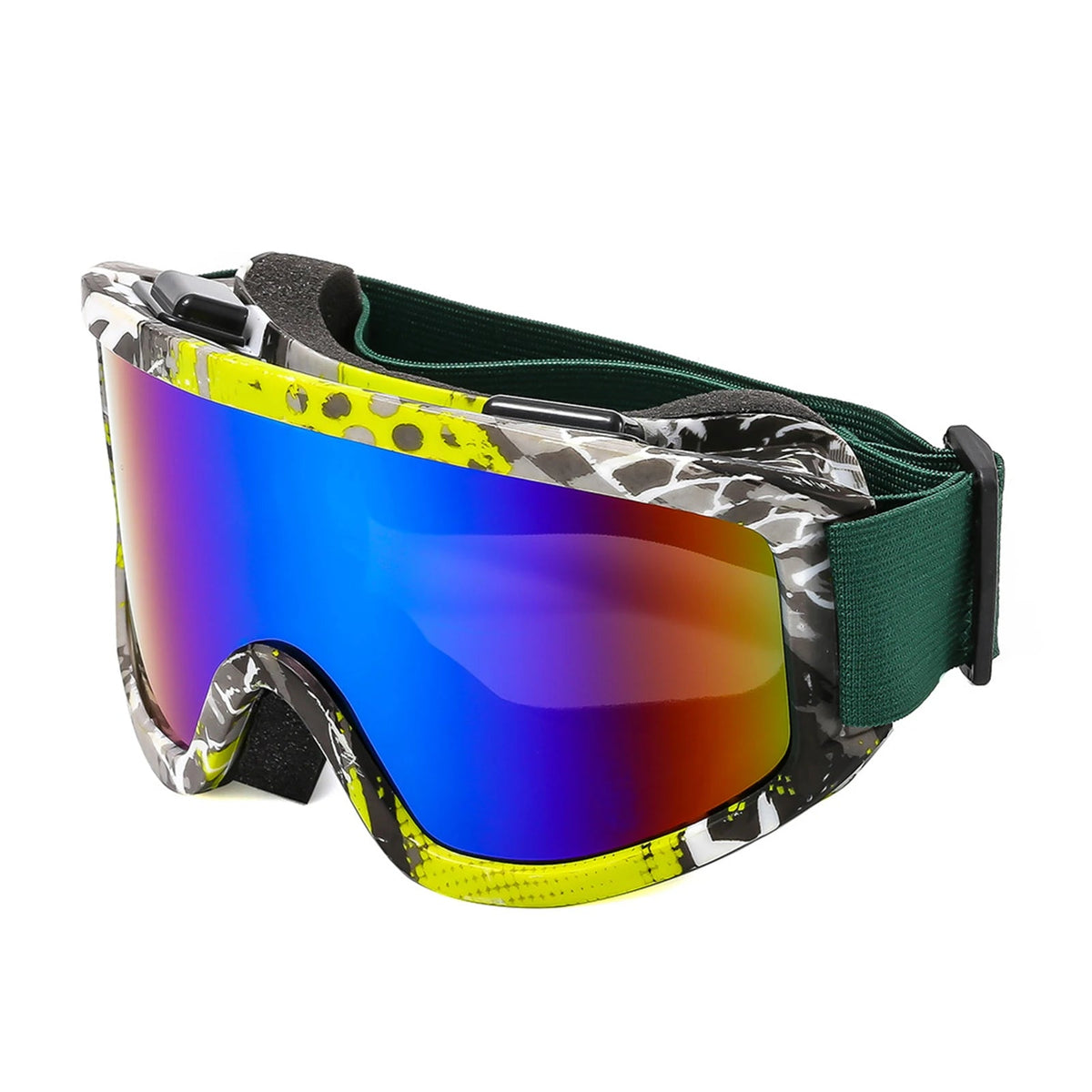 Large Frame Ski Goggles with Colorful Lens Anti - Collision Anti - Glare Lens Outdoor Sport Snow Snowboard for Snowboarding Skiing - 𝐃𝐔𝐕𝐋𝐀𝐒𝐇𝐎𝐏