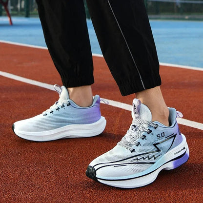 Men Sport Shoes Professional Cushioned Carbon Plate Running Shoes Breathable Lace - up Casual Sneakers Marathon Athletic Footwear - 𝐝𝐮𝐯𝐥𝐚𝐬𝐡𝐨𝐩.𝐜𝐨𝐦