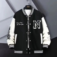 New American Style Baseball Jacket Men's Thin Autumn Jacket Unisex High Street Ins Style Casual Sports Top Couple's Versatilever - 𝐃𝐔𝐕𝐋𝐀𝐒𝐇𝐎𝐏