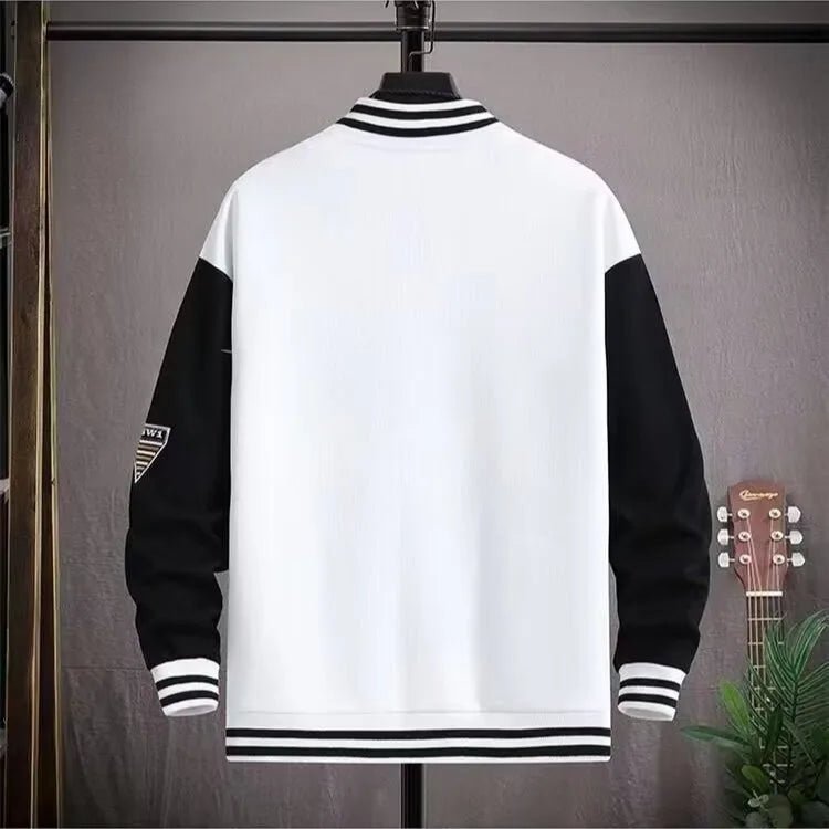 New American Style Baseball Jacket Men's Thin Autumn Jacket Unisex High Street Ins Style Casual Sports Top Couple's Versatilever - 𝐃𝐔𝐕𝐋𝐀𝐒𝐇𝐎𝐏