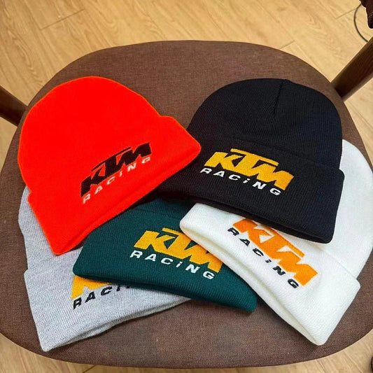 New KTM Embroidered Knitted Hat, Winter Warm Skiing Sports Hat, Men's and Women's Same Style, Anti Cold Knitted Hat, Cold Hat - 𝐃𝐔𝐕𝐋𝐀𝐒𝐇𝐎𝐏