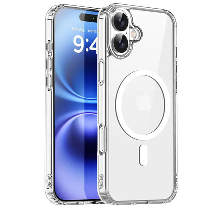 Original Magnetic Transparent Phone Case For iPhone 17 Air 16 15 14 13 12 11 Pro Max Plus 16e E Magsafe Silicone Cover Funda - 𝐃𝐔𝐕𝐋𝐀𝐒𝐇𝐎𝐏