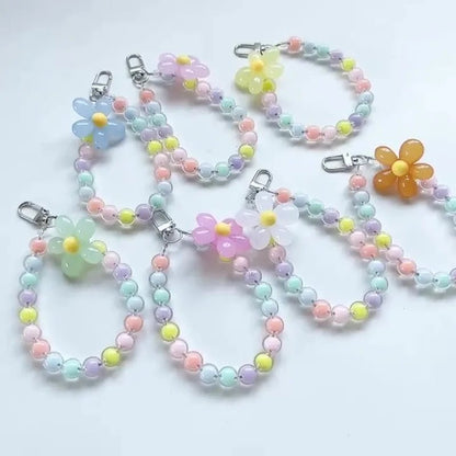 Phone Anti - lost Lanyard Key Short Wrist Pendant Colorful Macaron Round Bead Pendant Women's Hand - held Chain Mobile Phone Lanyard - 𝐝𝐮𝐯𝐥𝐚𝐬𝐡𝐨𝐩.𝐜𝐨𝐦