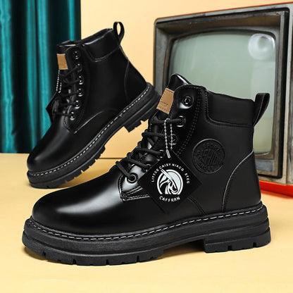 Rhubarb boots anti slip trendy waterproof British Martin boots - 𝐝𝐮𝐯𝐥𝐚𝐬𝐡𝐨𝐩.𝐜𝐨𝐦