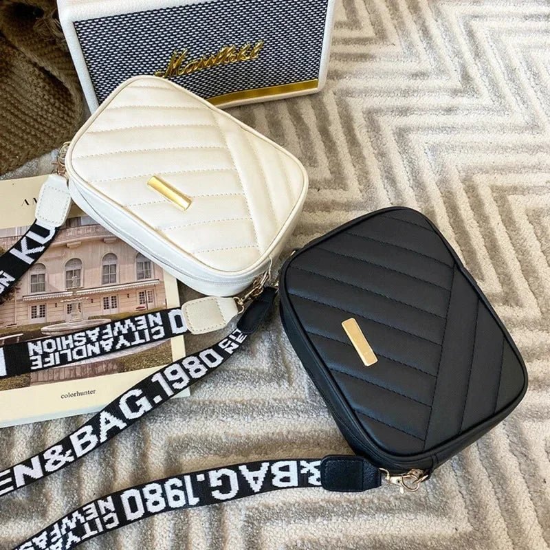 Shoulder Bag High Quality Women's PU Rolling Strip Camera Bag Shoulder Bag Mobile Phone Bag Casual Crossbody Bag - 𝐝𝐮𝐯𝐥𝐚𝐬𝐡𝐨𝐩.𝐜𝐨𝐦