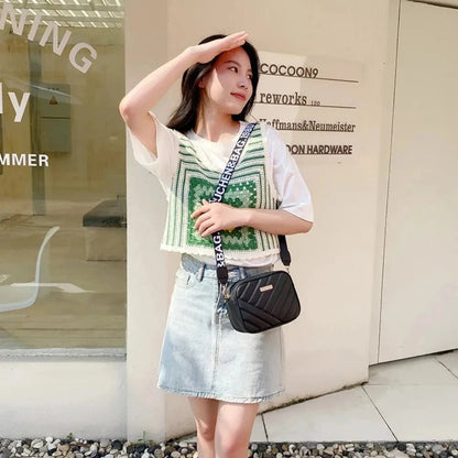Shoulder Bag High Quality Women's PU Rolling Strip Camera Bag Shoulder Bag Mobile Phone Bag Casual Crossbody Bag - 𝐝𝐮𝐯𝐥𝐚𝐬𝐡𝐨𝐩.𝐜𝐨𝐦