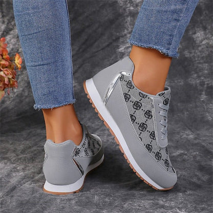 Sports style casual shoes for women, round toe color blocking, comfortable flat sole single shoes - 𝐝𝐮𝐯𝐥𝐚𝐬𝐡𝐨𝐩.𝐜𝐨𝐦