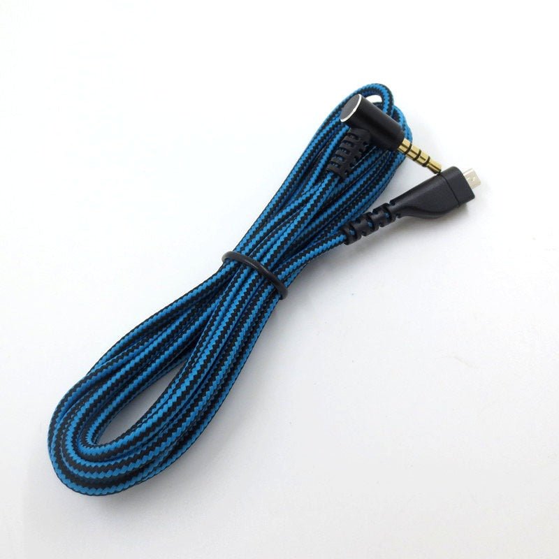 Suitable for Arctis 3 5 7 Sairui Ice Gaming Earphone Cable Blue Black Stripe Audio Cable - 𝐝𝐮𝐯𝐥𝐚𝐬𝐡𝐨𝐩.𝐜𝐨𝐦