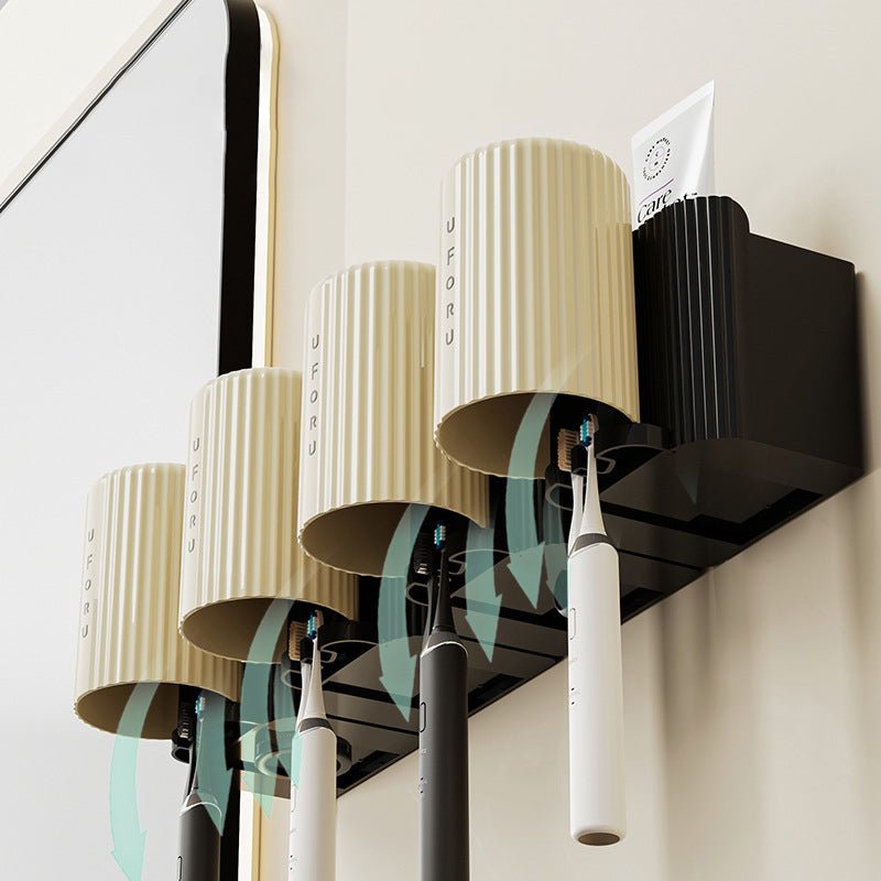 Toothbrush rack perforated free wall mounted bathroom mouthwash cup rack storage rack - 𝐝𝐮𝐯𝐥𝐚𝐬𝐡𝐨𝐩.𝐜𝐨𝐦