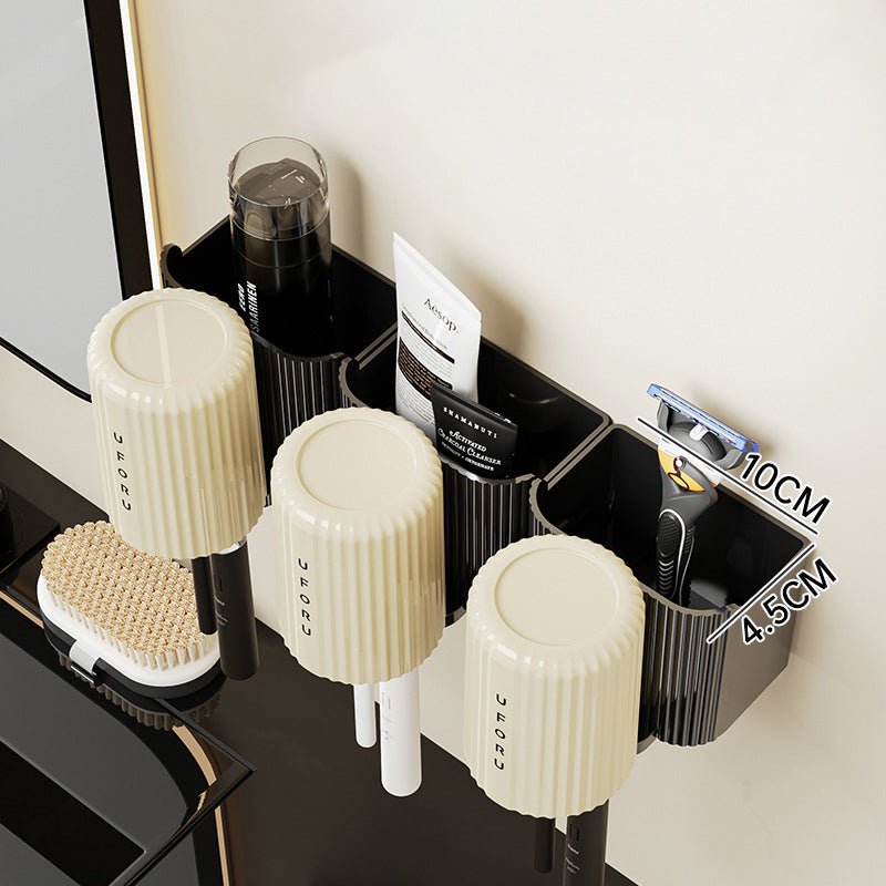 Toothbrush rack perforated free wall mounted bathroom mouthwash cup rack storage rack - 𝐝𝐮𝐯𝐥𝐚𝐬𝐡𝐨𝐩.𝐜𝐨𝐦