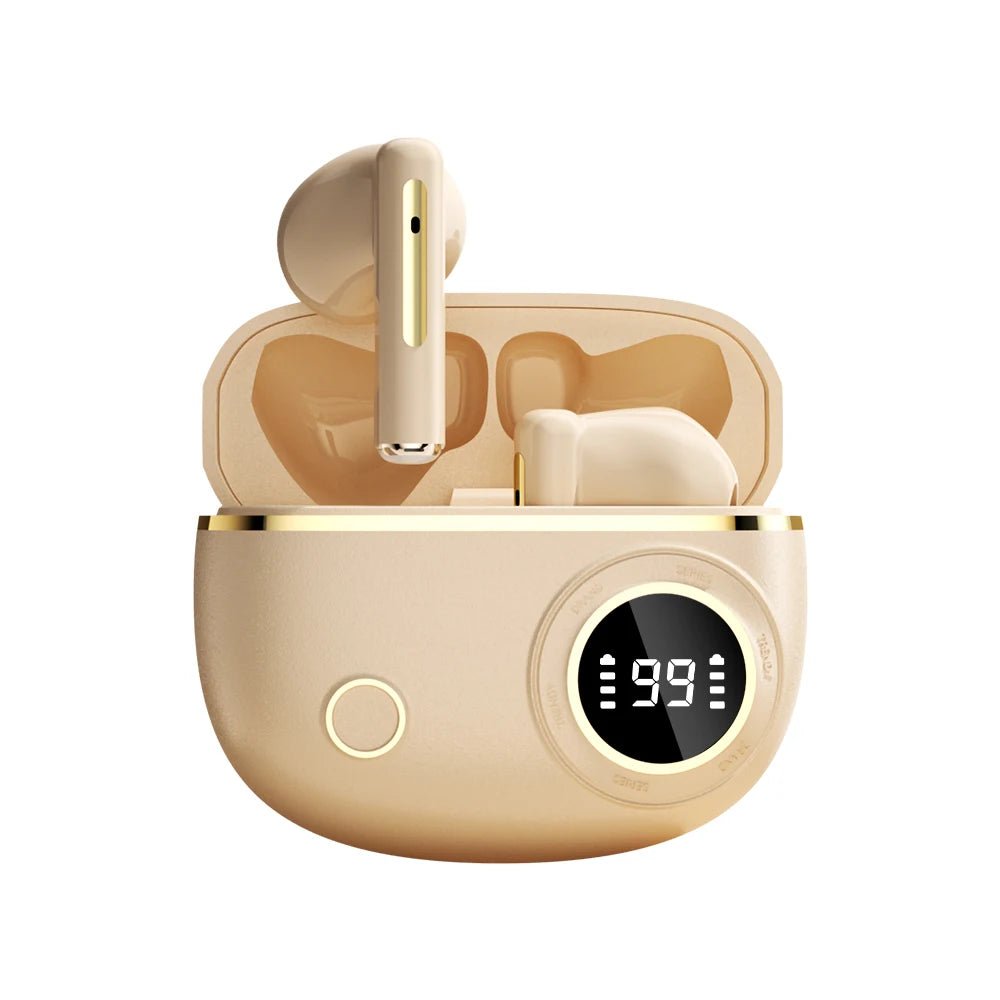 TWS Wireless Bluetooth Headset LED Dislpaly Binaural Waterproof Noise Reduction Earphone Sports Stereo Noise Canceling Headphone - 𝐃𝐔𝐕𝐋𝐀𝐒𝐇𝐎𝐏