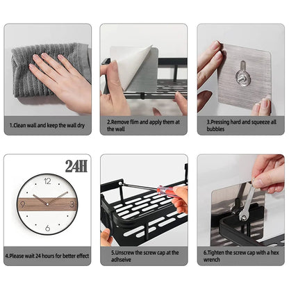 Wall mounted shower shampoo rack bathroom rack towel rack diamond free stand tripod wall hanging corner rectangular stand - 𝐝𝐮𝐯𝐥𝐚𝐬𝐡𝐨𝐩.𝐜𝐨𝐦