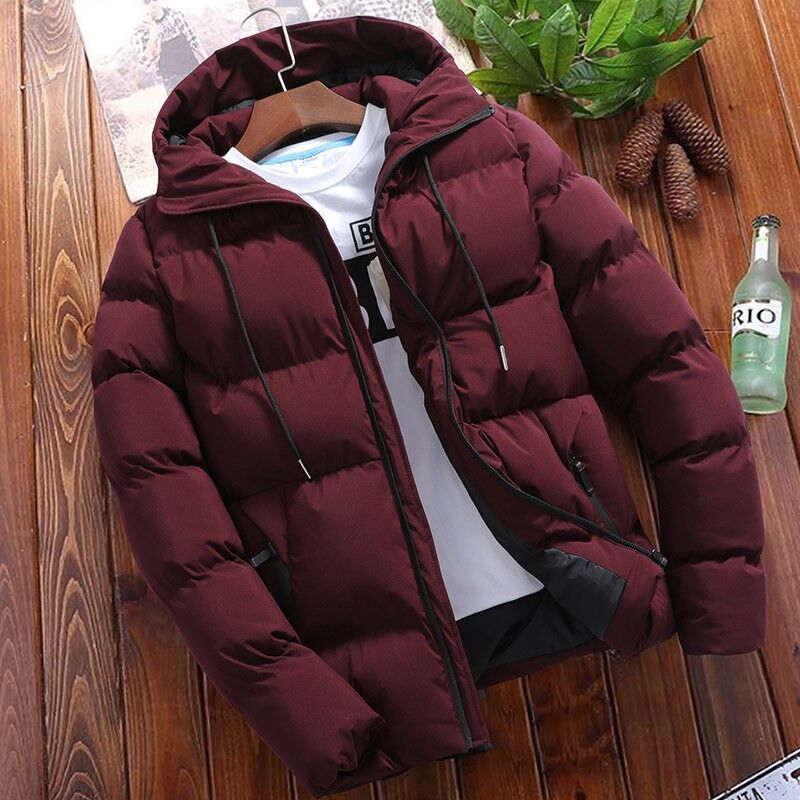 Winter cotton jacket men's new handsome short cotton jacket Korean version slim fit trendy cotton jacket jacket men's clothing - 𝐃𝐔𝐕𝐋𝐀𝐒𝐇𝐎𝐏