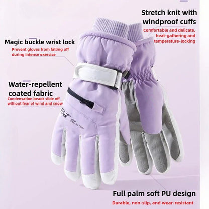 Winter Cycling Gloves Non Slip Touch Ski Gloves Snowboard Accessories Waterproof Pocket Warm Men's and Women's Thermal Gloves - 𝐃𝐔𝐕𝐋𝐀𝐒𝐇𝐎𝐏