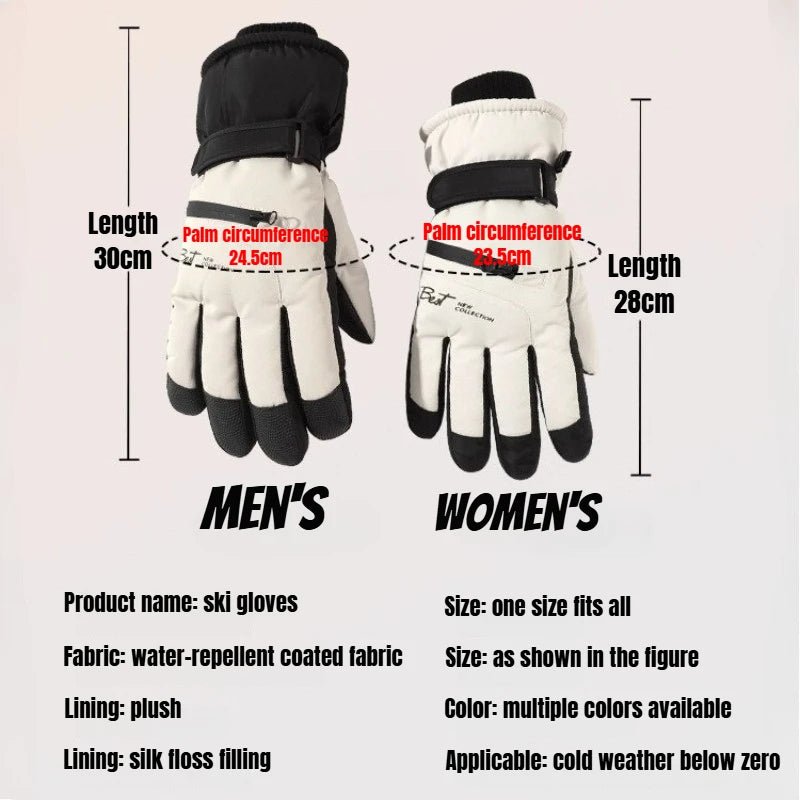 Winter Cycling Gloves Non Slip Touch Ski Gloves Snowboard Accessories Waterproof Pocket Warm Men's and Women's Thermal Gloves - 𝐃𝐔𝐕𝐋𝐀𝐒𝐇𝐎𝐏