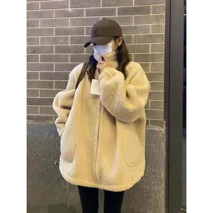 Winter Thickened High - Quality Particle Coat Women's Imitation Lamb Fur Jacket - 𝐃𝐔𝐕𝐋𝐀𝐒𝐇𝐎𝐏