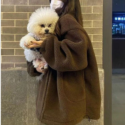 Winter Thickened High - Quality Particle Coat Women's Imitation Lamb Fur Jacket - 𝐃𝐔𝐕𝐋𝐀𝐒𝐇𝐎𝐏